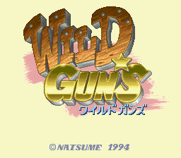 Wild Guns (Japan) (Beta) Title Screen